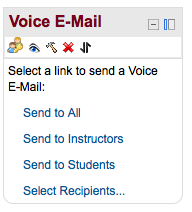 Voice E-Mail Menu