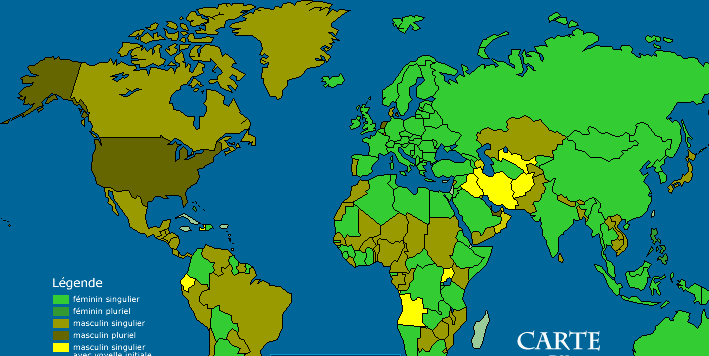 brésil carte du monde • Voyages - Cartes